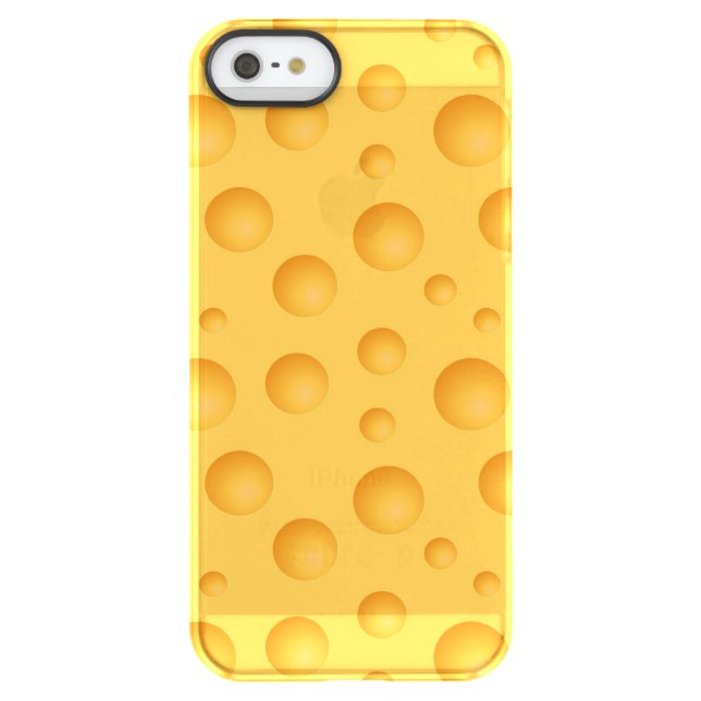 Yellow Cheese Pattern Uncommon iPhone Case (Back)