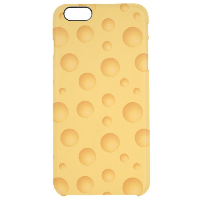 Yellow Cheese Pattern Uncommon iPhone Case (Back)