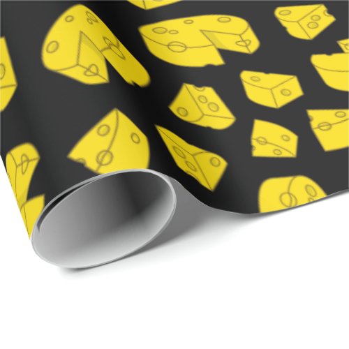 Yellow Cheese Pattern Wrapping Paper