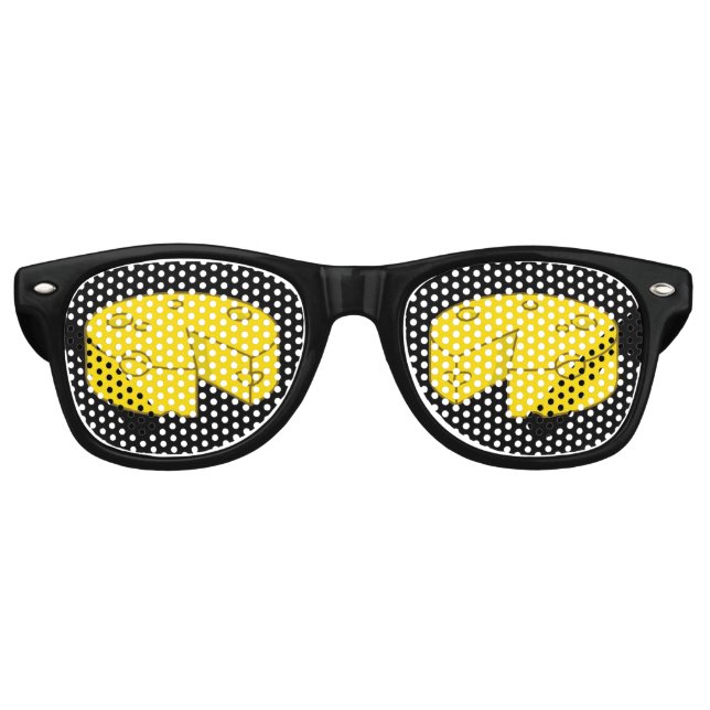 Yellow Cheese Retro Sunglasses (Front)