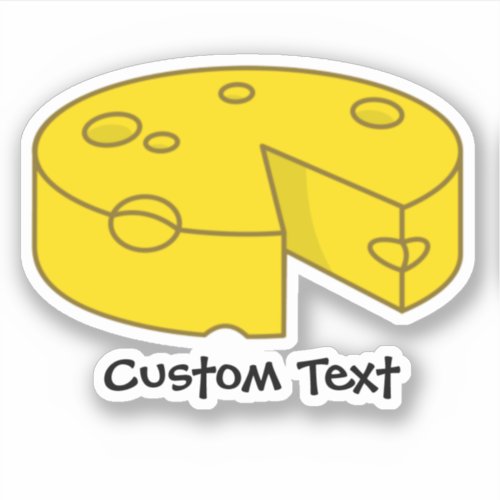 Yellow Cheese Sticker