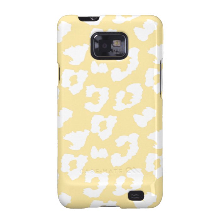 Yellow Cheetah Leopard Print Galaxy S2 Cases