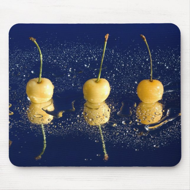 yellow cherries_4 mouse pad (Front)