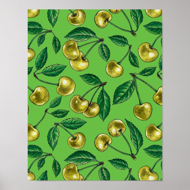 Yellow cherries poster (Front)