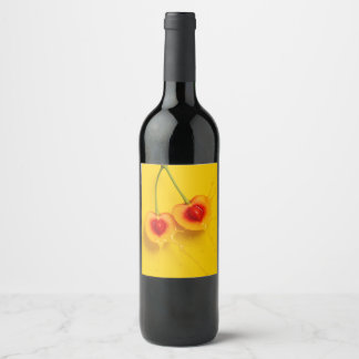Yellow Cherry Wine Label