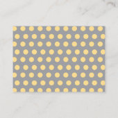 Yellow Chevron Baby Shower Book Request Cards (Back)