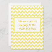 Yellow Chevron Design (Front/Back)