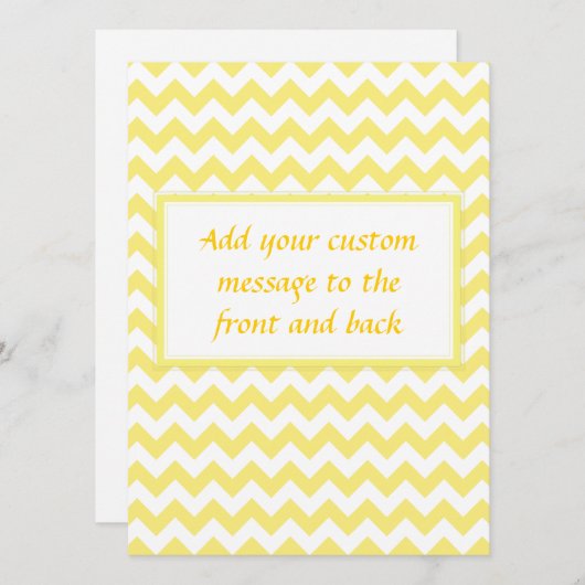 Yellow Chevron Design (Front/Back)