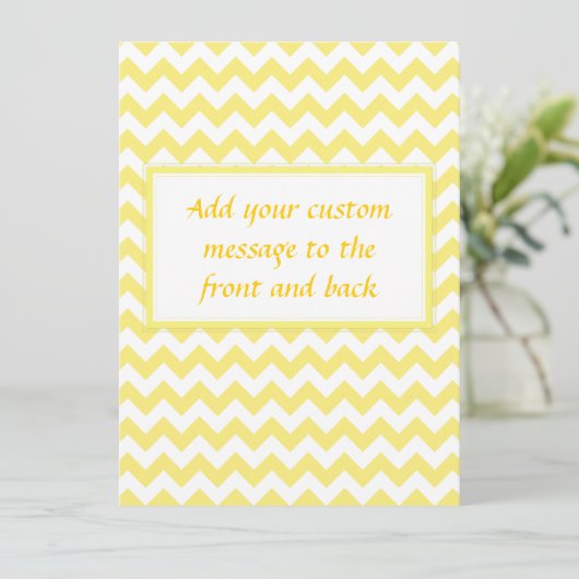 Yellow Chevron Design (Standing Front)