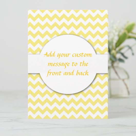 Yellow Chevron Design (Standing Front)