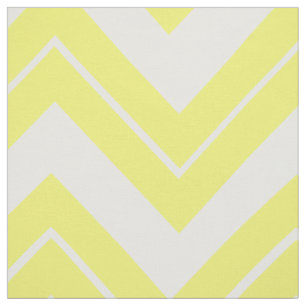 Yellow Chevron Print Fabric Material