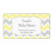Yellow Chevron Water Bottle or favor u customize
