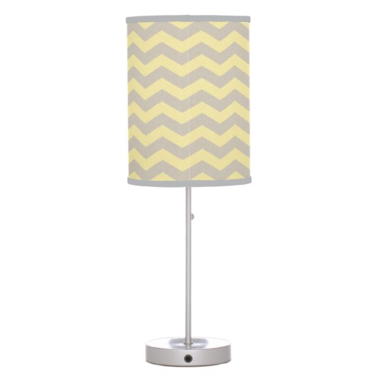 Yellow Chevron  You Are My Sunshine Table Lamp (Back)