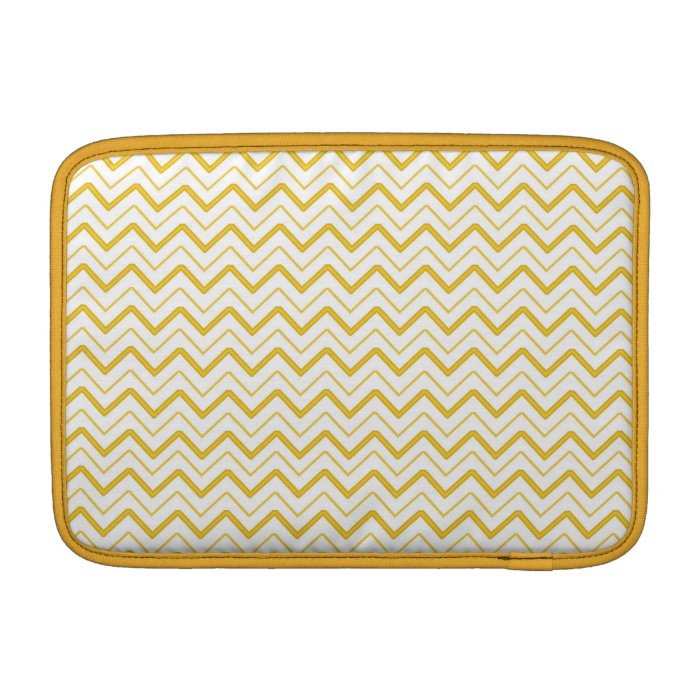 Yellow chevron zigzag stripes zig zag pattern sleeves for MacBook air