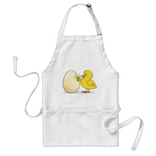 Yellow Chick And Egg Adult Apron
