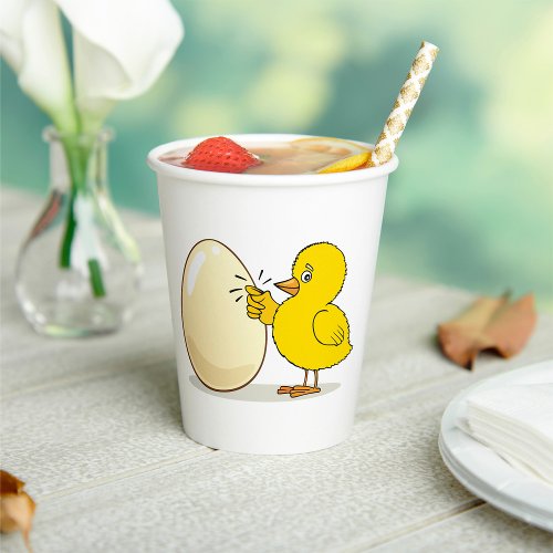 Yellow Chick And Egg Paper Cups