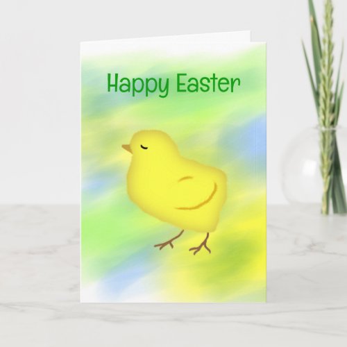 Yellow Chick Easter Card