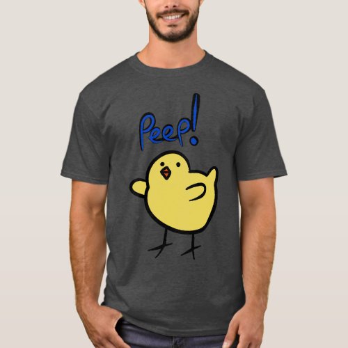 Yellow Chick Peep T_Shirt