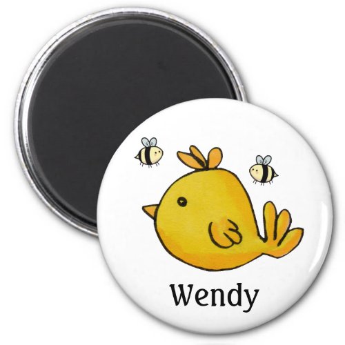 Yellow Chick Personalized  Magnet