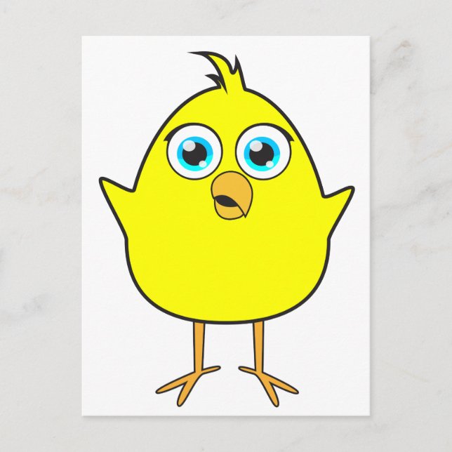 Yellow chick postcard (Front)