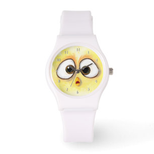 Yellow Chicken Big Eyes Watch Gift - Funny