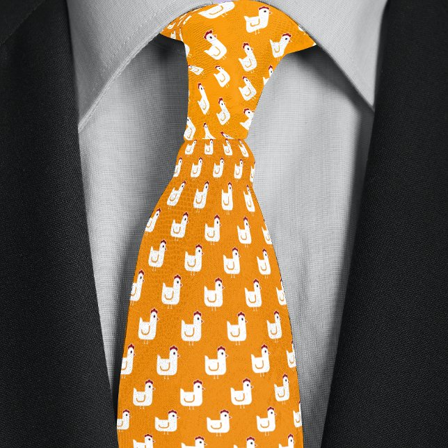 Yellow Chicken Farmer Neck Tie (Creator Uploaded)
