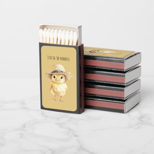 Yellow Chicken Hat Matchboxes
