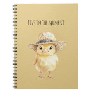 Yellow Chicken Hat Notebook