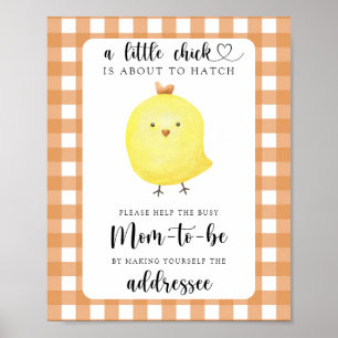 Yellow chicken - Help the Busy Mom-to-Be Poster