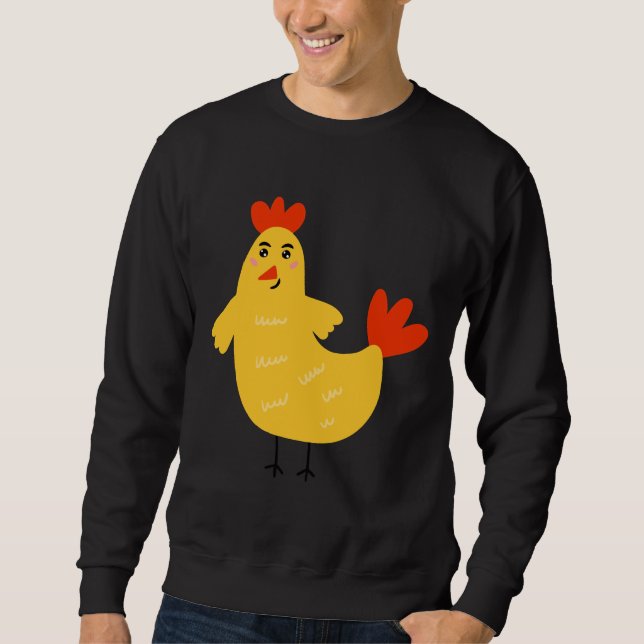 Yellow chicken sweatshirt (Front)