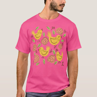 Yellow Chirpy Birds T-Shirt