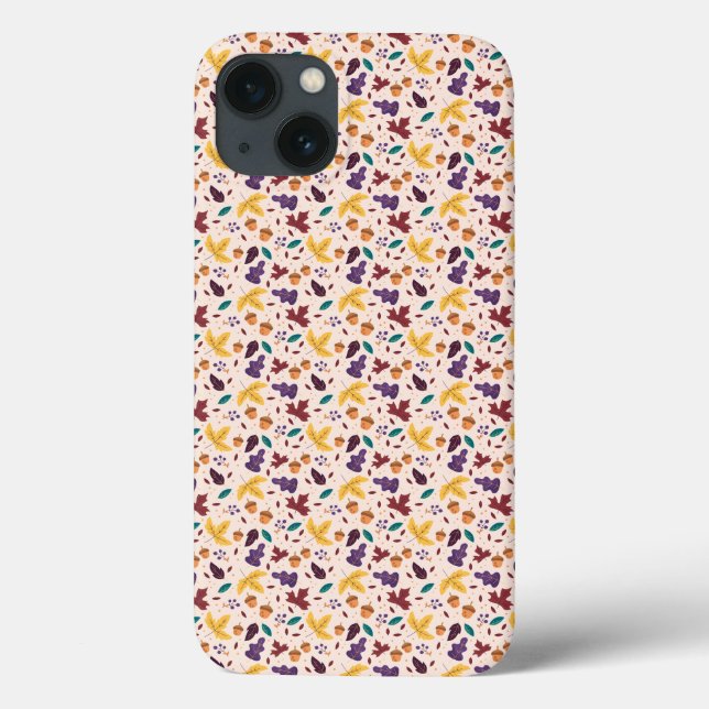 Yellow Chocolaty Leaf iPhone Case  (Back)