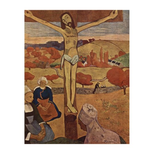 Yellow Christ by Paul Gauguin Vintage Fine Art