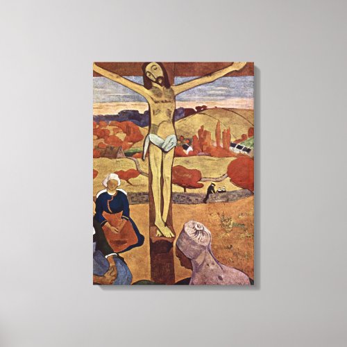 Yellow Christ by Paul Gauguin Vintage Fine Art Canvas Print