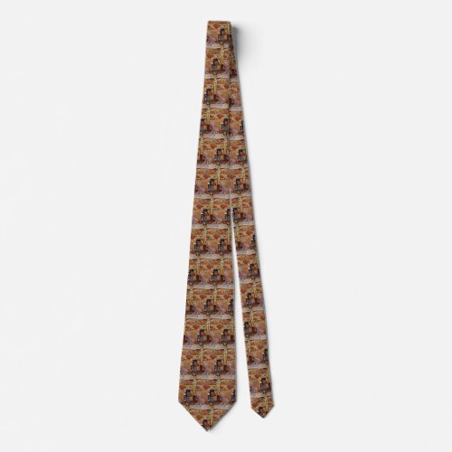 Yellow Christ by Paul Gauguin Vintage Fine Art Tie