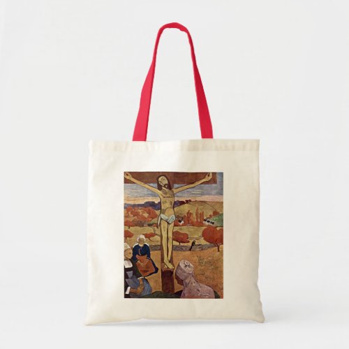 Yellow Christ by Paul Gauguin Vintage Fine Art Tote Bag