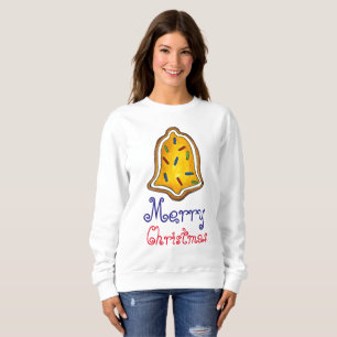 Yellow Christmas Bell Cookie Ugly Holiday Sweater