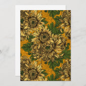 Yellow chrysanthemum flowers (Front/Back)