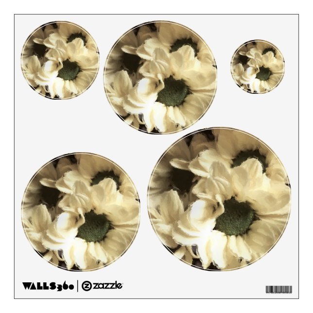 YELLOW CHRYSANTHEMUM  WALL DECAL (Front)