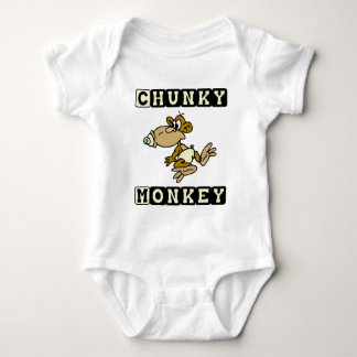 Yellow Chunky Monkey Cute Baby One-Piece Baby Bodysuit