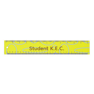 Yellow Circles and Loops Ruler