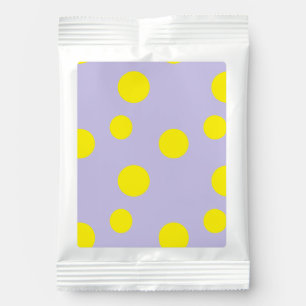 Yellow circles on gray margarita drink mix
