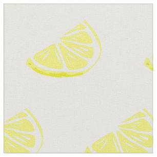 Yellow Citrus Fruit Lemons Fabric
