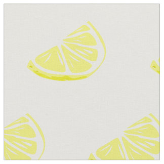 Yellow Citrus Fruit Lemons Fabric