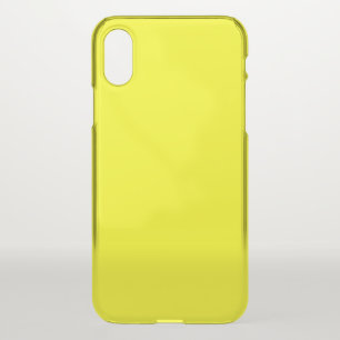Yellow Clear iPhone X Case