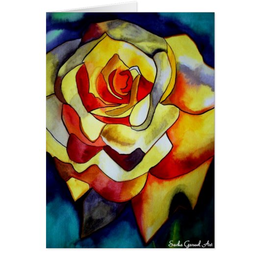 Yellow Climbing Freesia Cards (Front)