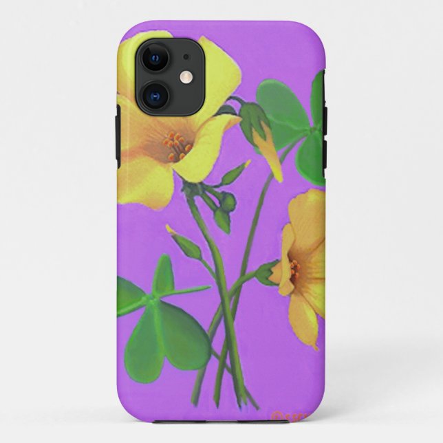 Yellow Clover Flower Case-Mate iPhone Case (Back)