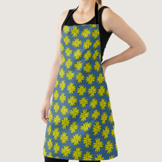 Yellow Clover Ribbon by Kenneth Yoncich Apron
