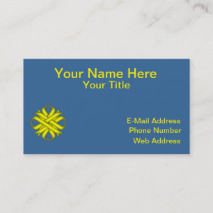 Yellow Clover Ribbon by Kenneth Yoncich Business Card