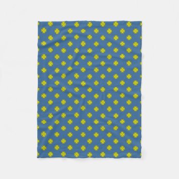 Yellow Clover Ribbon By Kenneth Yoncich Fleece Blanket by KennethYoncich at Zazzle